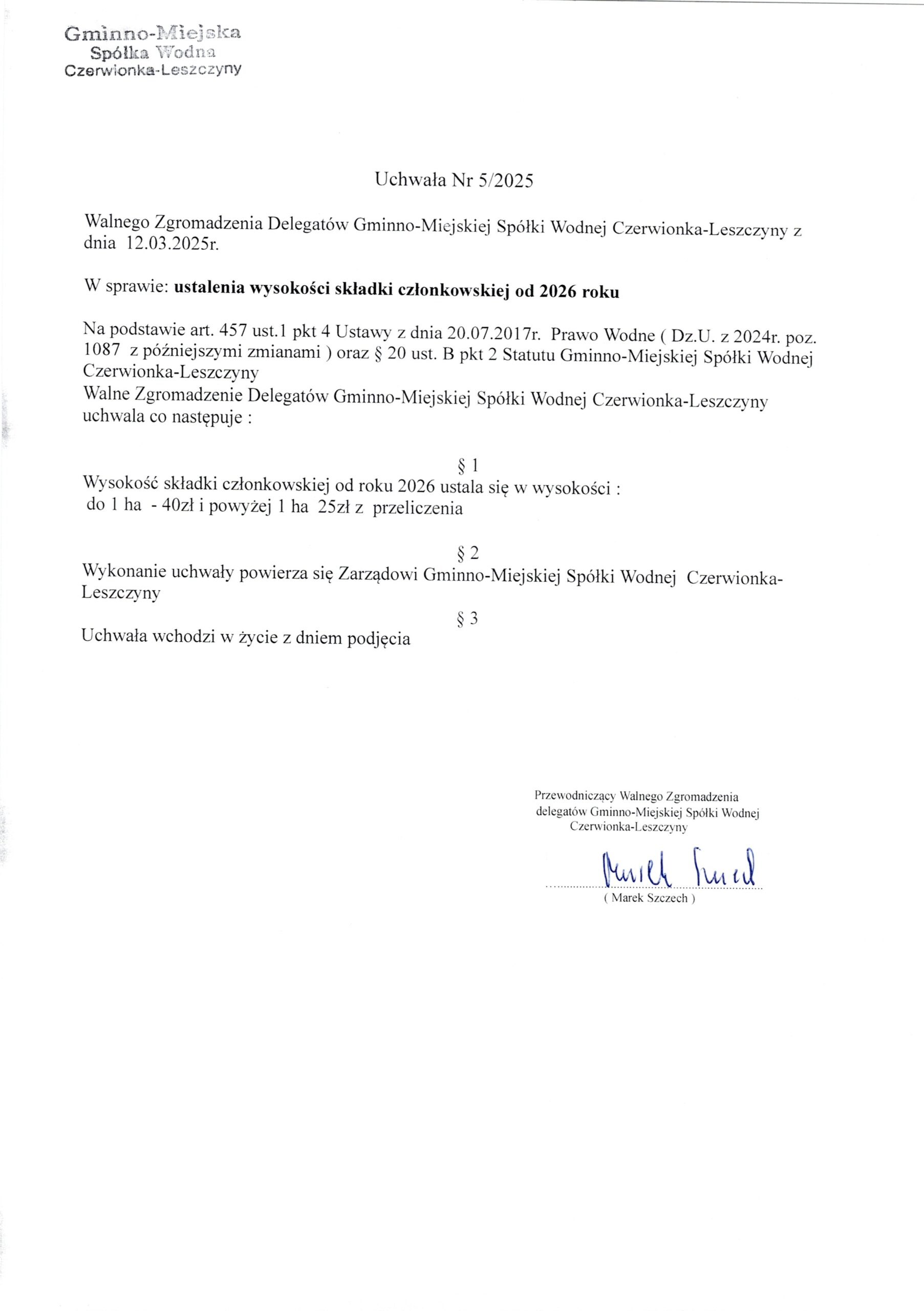 Czerwionka-uchwała_składki-2026